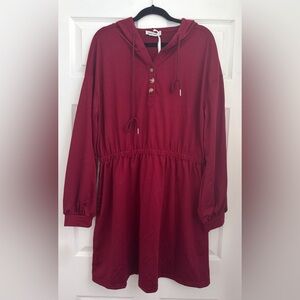 Grace Karin Hooded Dress with Pockets! Size XL - NWT